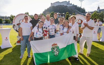 Gruppenfoto bei der Siegerehrung