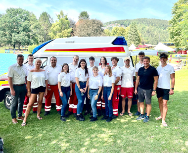 Gruppenfoto mit Bürgermeister Bocksruker