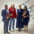 Madhushan Rmc, Julia Leitner (Integrationsmanagement, Rotes Kreuz Salzburg), Elisabeth Ebner (Haus- und Pflegedienstleitung Hallein) und Kesiya Manoj