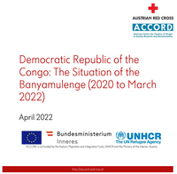 Titelblatt Bericht zur Demokratischen Republik Kongo, Lage der Banyamulenge