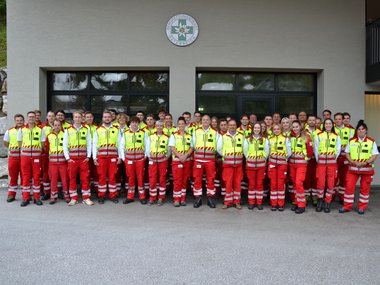 Gruppenfoto der Freiwilligenabteilung St.Johann am Ausbildungstag