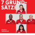 Titelbild der Broschüre - 5 Profilbilder von Mitarbeiter:innen abgebildet.