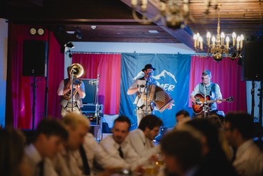 Die Band „Glemmer Power“ sorgte für Stimmung beim Zeller Herbstfest