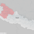 Eine Karte der betroffenen Gebiete in Nepal