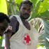 Mitarbeiter des Roten Kreuzes in Papua Neuguinea