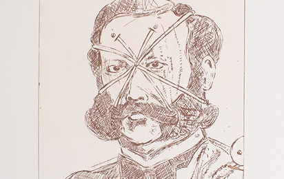 Peter Sengls Interpretation des Gründers des Roten Kreuzes, Henry Dunant