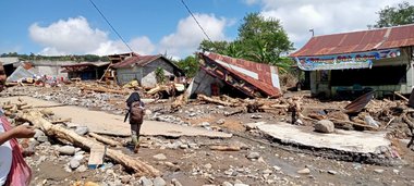 Indonesien nach der Flut in 2025. Das Rote Kreuz war einer der ersten Einsatzkräfte, die Hilfe leisteten ©2025-Indonesian Red Cross