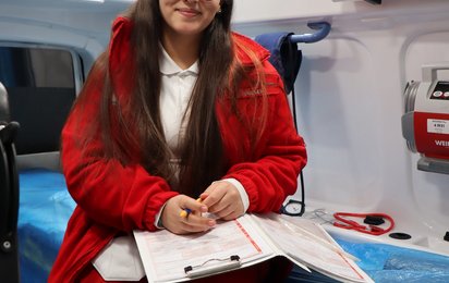 Sanitäterin in Linz-Süd