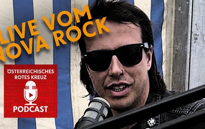 Marco Pogo bei der Aufzeichnung des Podcasts