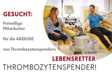 Akquise von Thrombozytenspender_innen - © OÖRK Aktionsfolder zur Akquise von Thrombozytenspender_innen