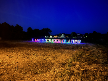 Das Landesjugendlager bei Nacht