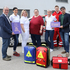 4 Mitarbeiterinnen der Community Nurses Bezirk Eferding mit Bürgermeistern Aschach und Hartkirchen