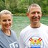 Schwimmreferent Konrad Stögbauer mit Alexandra Vorderwinkler