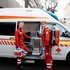 Zivildiener vor dem Roten Kreuz Linz in der Körnerstraße