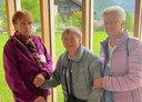 Gruppenfoto von drei Reiseteilnehmerinnen.