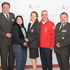 Geschäftsführer Thomas Wallisch, Präsident Josef Schmoll, Ina Pfneiszl, Head of Sustainability, Firma Schachinger Logistik, Landesgeschäftsführer-Stellvertreterin Andrea Winter, Rotkreuz-Konsul Christof Kastner, Vizepräsident Hans Ebner und Landesdirektor GSD Hannes Buxbaum beim ersten Netzwerk-Treffen der „Guardians of Humanity“.