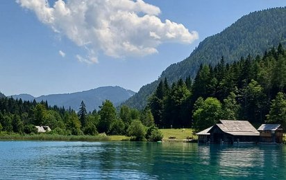 Idyllische See-Aussicht
