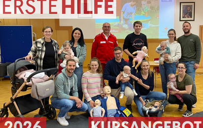 Titelfoto der Erste-Hilfe-Broschüre vom Roten Kreuz Waidhofen/Thaya.