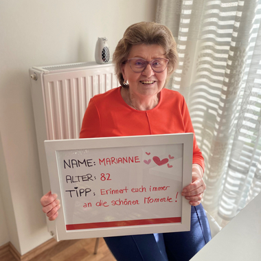Marianne's Geheimtipp für die Liebe: ERINNERT EUCH IMMER AN DIE SCHÖNEN MOMENTE!