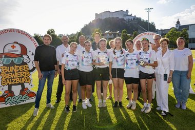Gruppenfoto bei der Siegerehrung