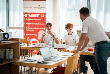 Teilnehmer:innen der Ambulanz-Helfer:innen-Ausbidlung