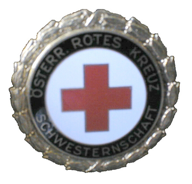 Brosche der freiwilligen Schwesternschaft des Roten Kreuzes