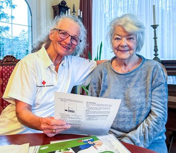 Anna zu Besuch bei einer Klientin