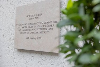 Die Ehrentafel für Gerhard Huber