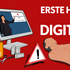Erste Hilfe goes digital - Erste Hilfe Material schematisch vor einem PC Bildschirm