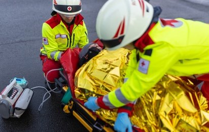 Rettungssanitäter im Einsatz