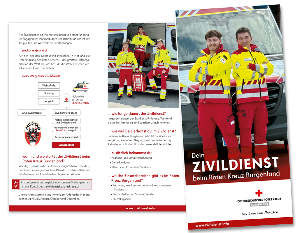 Info-Broschüre Zivildienst
