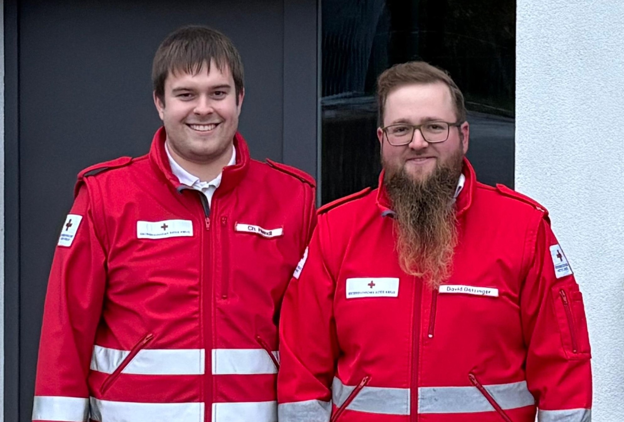 Ortsstellenleiter-Stellvertreter Christoph Heindl und Ortsstellenleiter David Datzinger