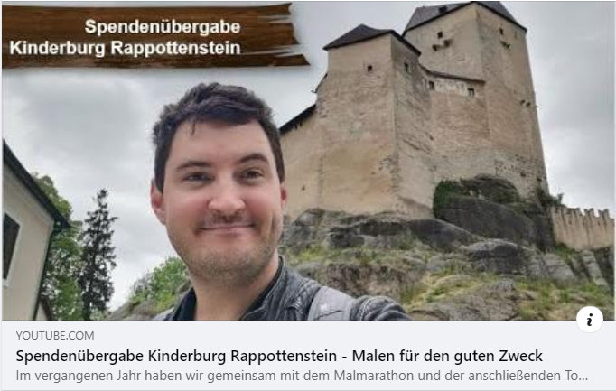Spendenübergabe Youtube-Kanal "Der Würfelorden"