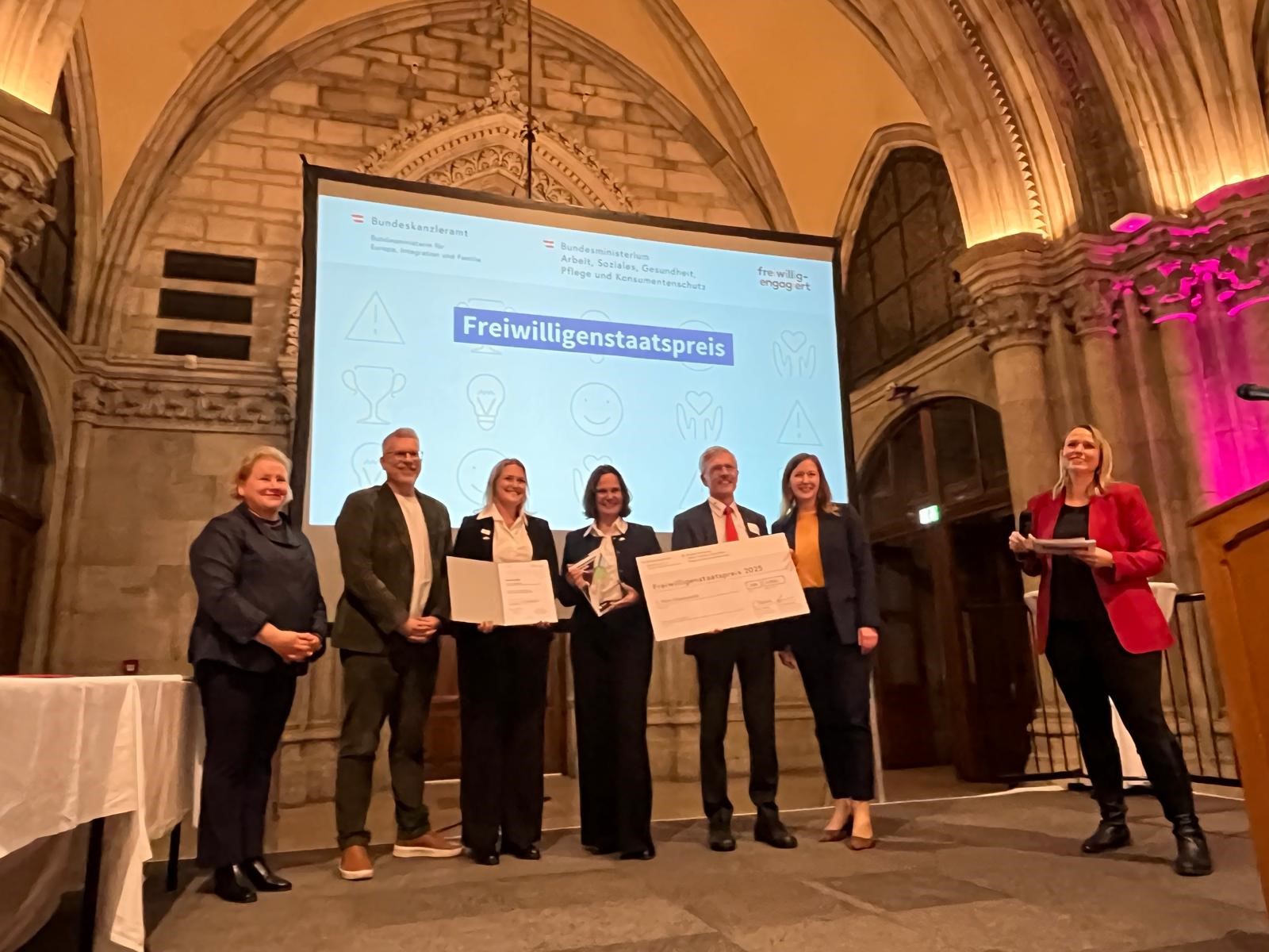 Übergabe des Staatspreises in der Kategorie Katastrophenschutz und Notfallhilfe