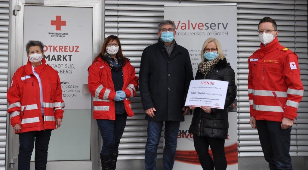 © ÖRK Valveserv übergibt Spende