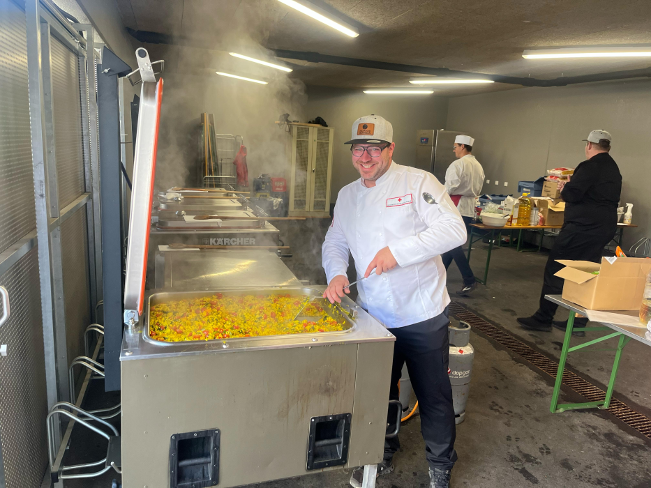 Feldküchenchef Florian Stockinger
