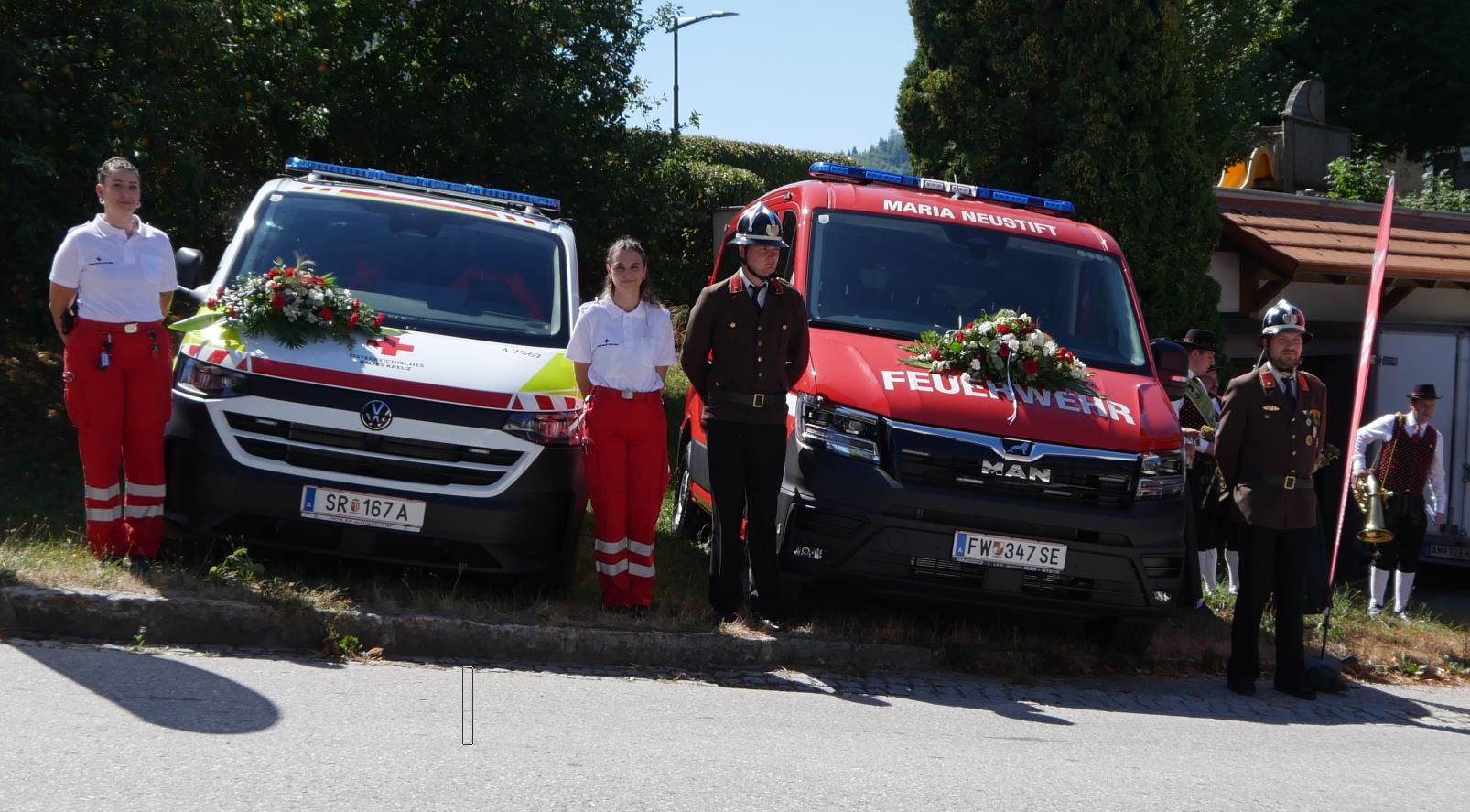 Fahrzeugsegnung in Maria Neustift