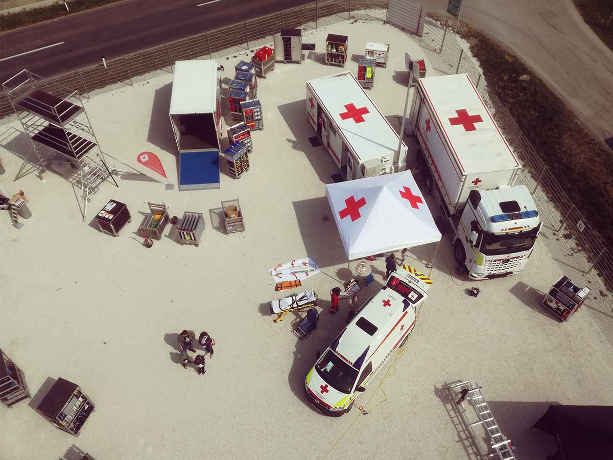 Präsentation beim Auracher Rettungstag