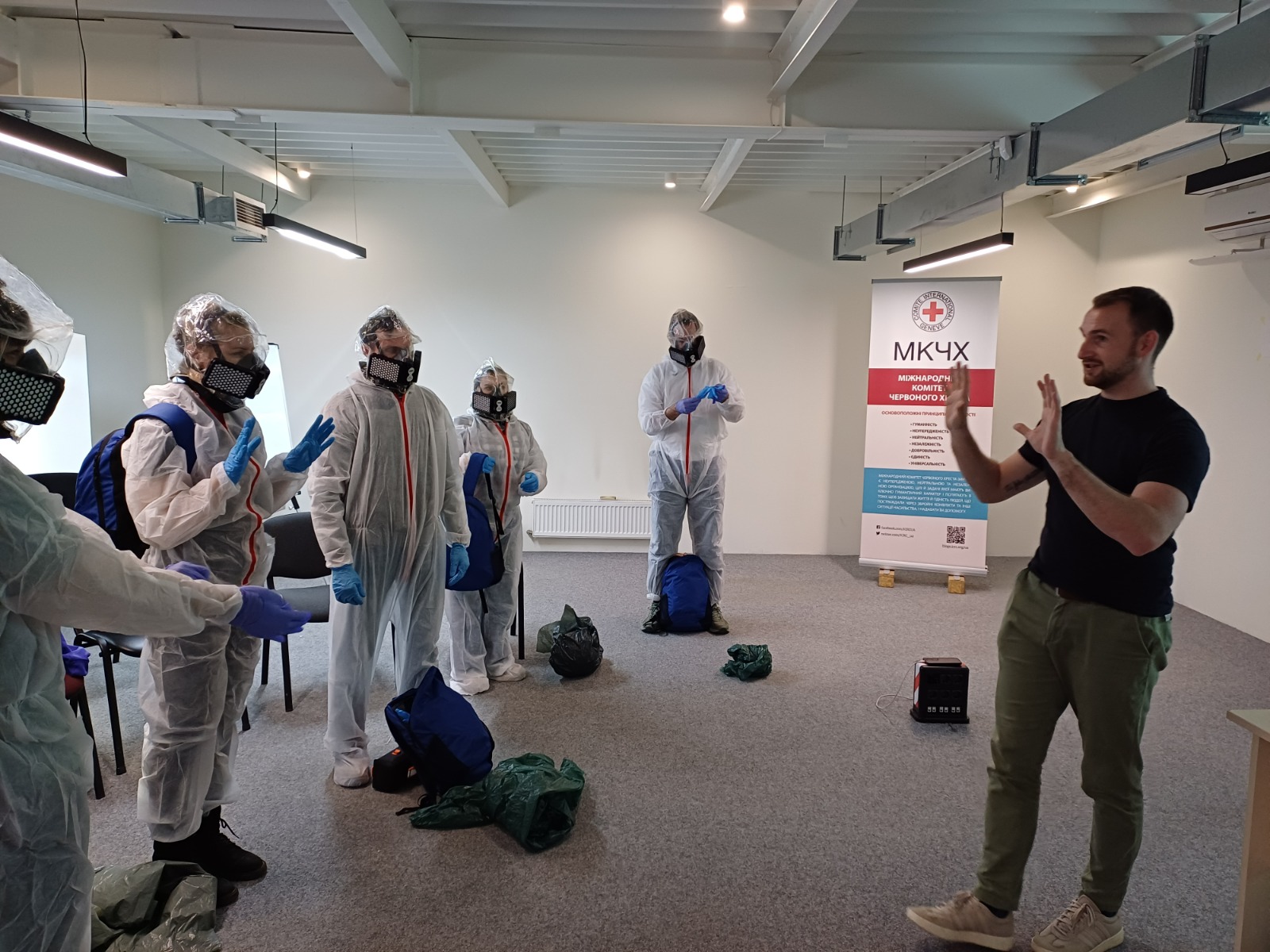 Michael Hinterleitner war sechs Wochen lang als Delegierter für chemische, biologische, radiologische und nukleare Gefahren (CBRN) für das Internationale Komitee vom Roten Kreuz (IKRK) in der Ukraine.