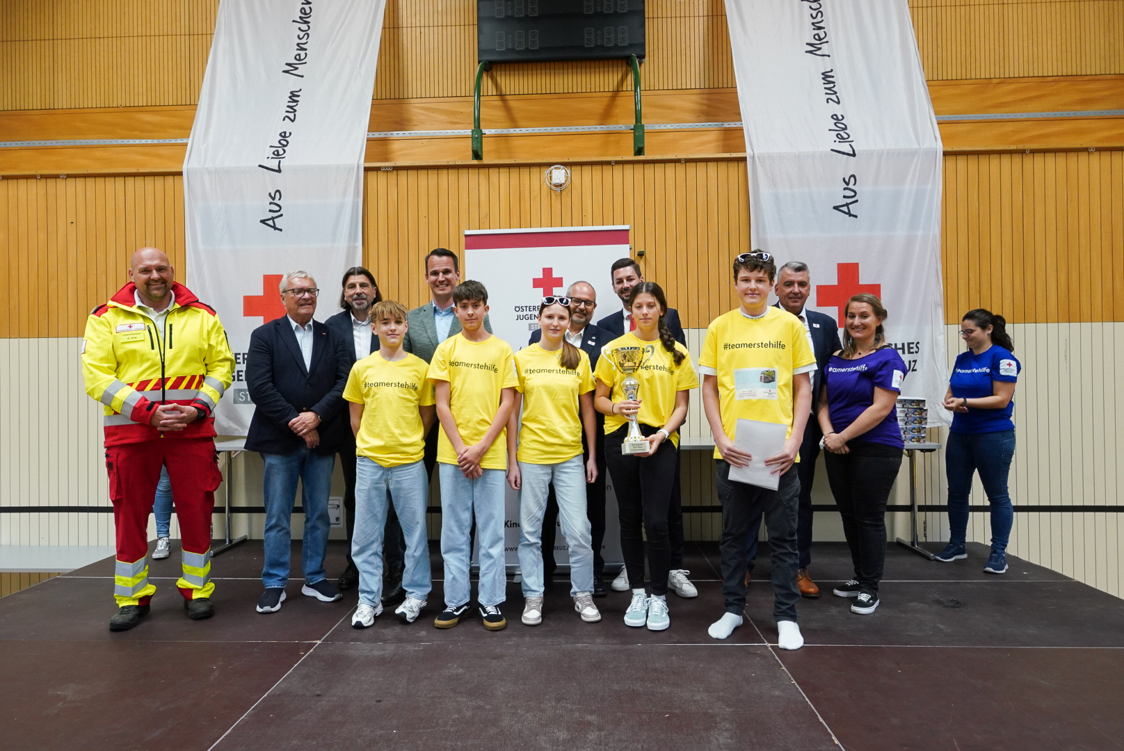 Das Team der MS Bad Aussee gewann im Bewerb Jugend I